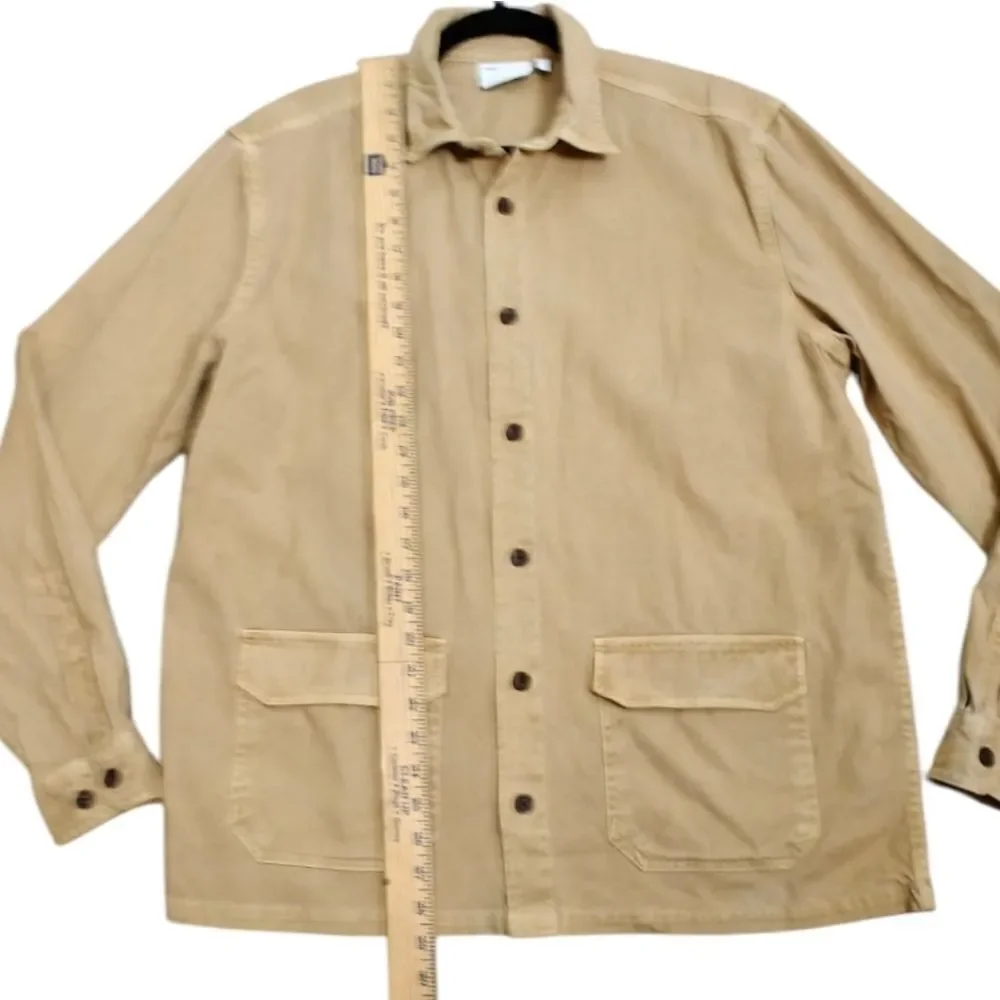 ASOS Men's Tan Khaki Beige Over Shirt Jacket Shaket Size L